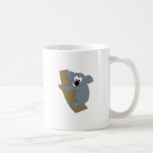Koala del dibujo animado tazas