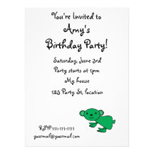 Koala verde linda invitaciones personales 