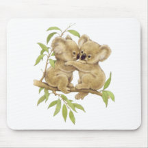Koalas lindas tapetes de ratón