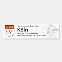 Koeln 1 autoaufkleber
