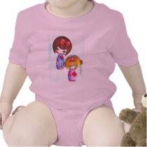 kokeshi-Raquel camisetas