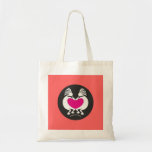 Kokopelli con el corazón rosado bolsas