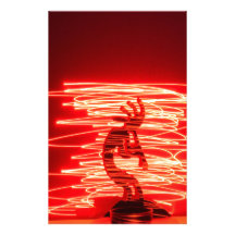 Kokopelli en el fuego papelería personalizada