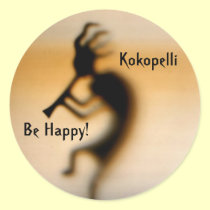 Kokopelli sea pegatina inspirado feliz pegatinas