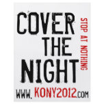 Kony 2012 aviadores cubre la noche folletos
