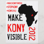 Kony 2012 aviadores - equipo de la acción tarjetón