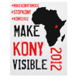 Kony 2012 aviadores - equipo de la acción folletos