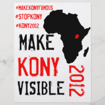 Kony 2012 aviadores - equipo de la acción tarjetón
