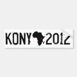 Kony 2012 etiqueta de parachoque