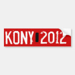 Kony 2012 etiqueta de parachoque