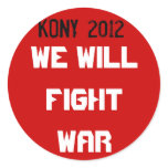 Kony 2012 - Lucharemos guerra pegatinas