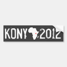 Kony 2012 pegatina de parachoque