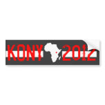 Kony 2012 pegatinas de parachoque