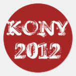Kony 2012 pegatina redonda