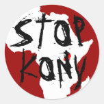 Kony 2012 pegatinas redondas
