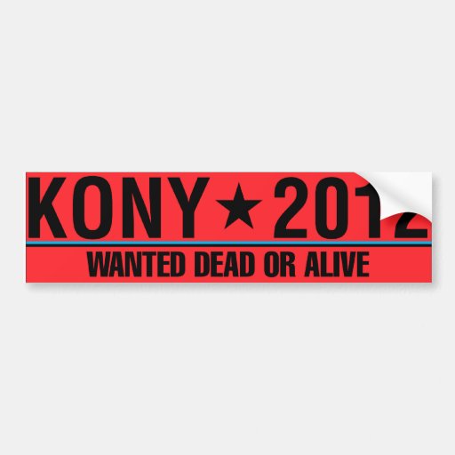 KONY 2012 quiso a la pegatina para el parachoques  Pegatina De Parachoque