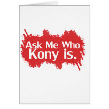 Kony 2012 tarjeta