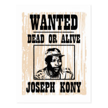 Kony José 2012 Kony quiso el poster Tarjeta Postal