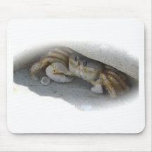 Krabbe im Sand Mousepad