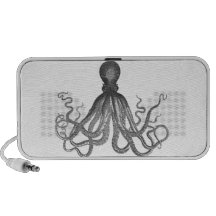 Kraken - pulpo gigante negro/Cthulu iPod Altavoces
