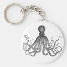 Kraken - pulpo gigante negro/Cthulu Llaveros Personalizados