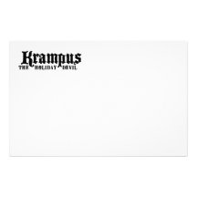 Krampus inmóvil papelería personalizada