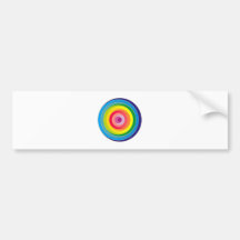 Kreise Regenbogen circles rainbow Autosticker