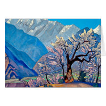 Krishna de Nicholas Roerich - tarjeta