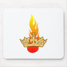 Krone Flamme crown flame Mauspads