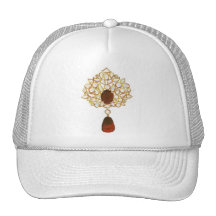 Kundan y broche de rubíes gorros bordados