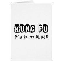 Kung Fu está en mi sangre Tarjeta