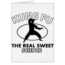 Kung Fu la ciencia dulce real Felicitación
