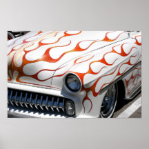 Kustom flameado poster