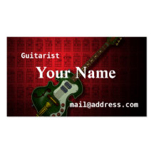 KuuMa Guitar 1 名刺テンプレート