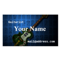KuuMa Guitar 2 ビジネスカードテンプレート