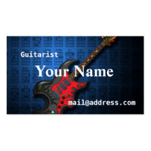KuuMa Guitar 2 名刺テンプレート