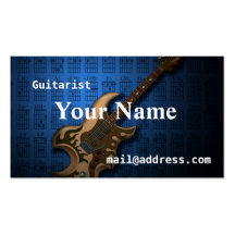 KuuMa Guitar 2 名刺テンプレート