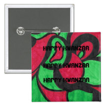Kwanzaa feliz pin