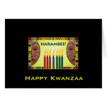 Kwanzaa feliz tarjetas