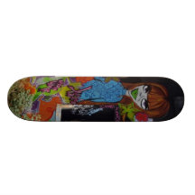 L�vres verdes pulposas - tabla de patinar