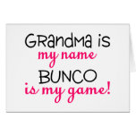La abuela es mi Bunco conocido es mi juego Felicitación