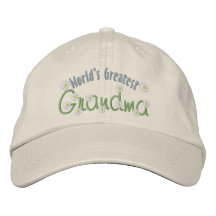 La abuela más grande del mundo gorra de beisbol bordada