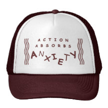 La acción absorbe el gorra de la ansiedad