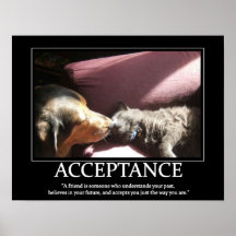 La aceptación inspira el poster