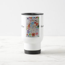 La adopción de la taza del viaje es ilustraciones 
