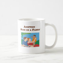 La adopción nos hizo a una familia tazas