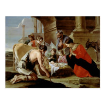 La adoración de los pastores, c.1638 postales