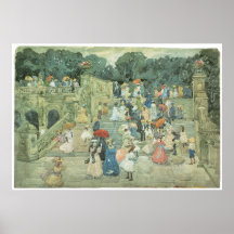 La alameda, Part central, Maurice Prendergast 1901 Posters