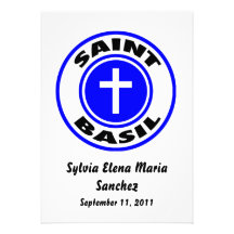 La albahaca del santo invita invitaciones personalizada