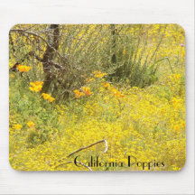 La amapola de California florece Mousepad Alfombrillas De Ratón